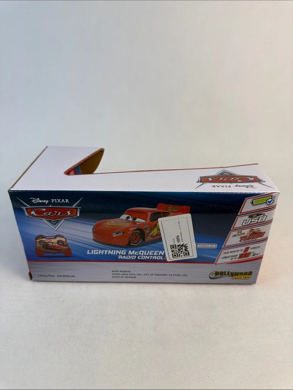 Jada Toys Pixar Cars Lightning McQueen RC Remote Control Car 2.4 GHz Red